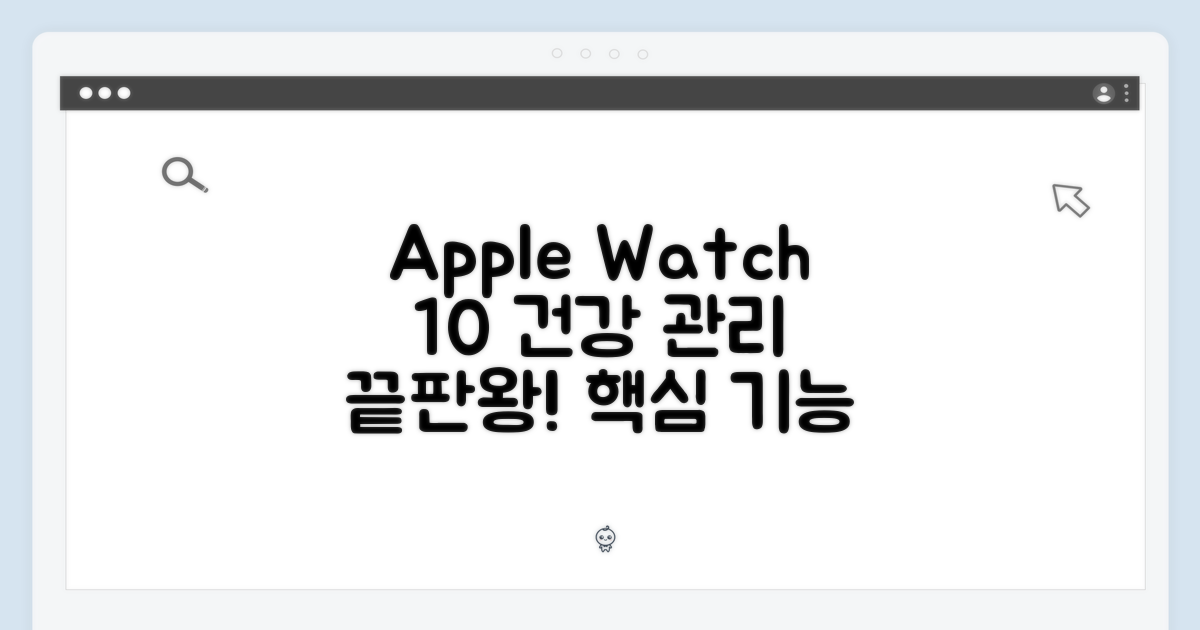 Apple Watch 10: 건강 관리 기능
