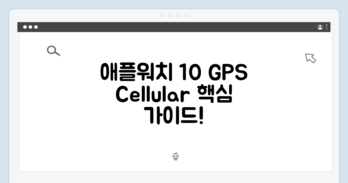 Apple Watch 10 GPS + Cellular: 핵심 가이드