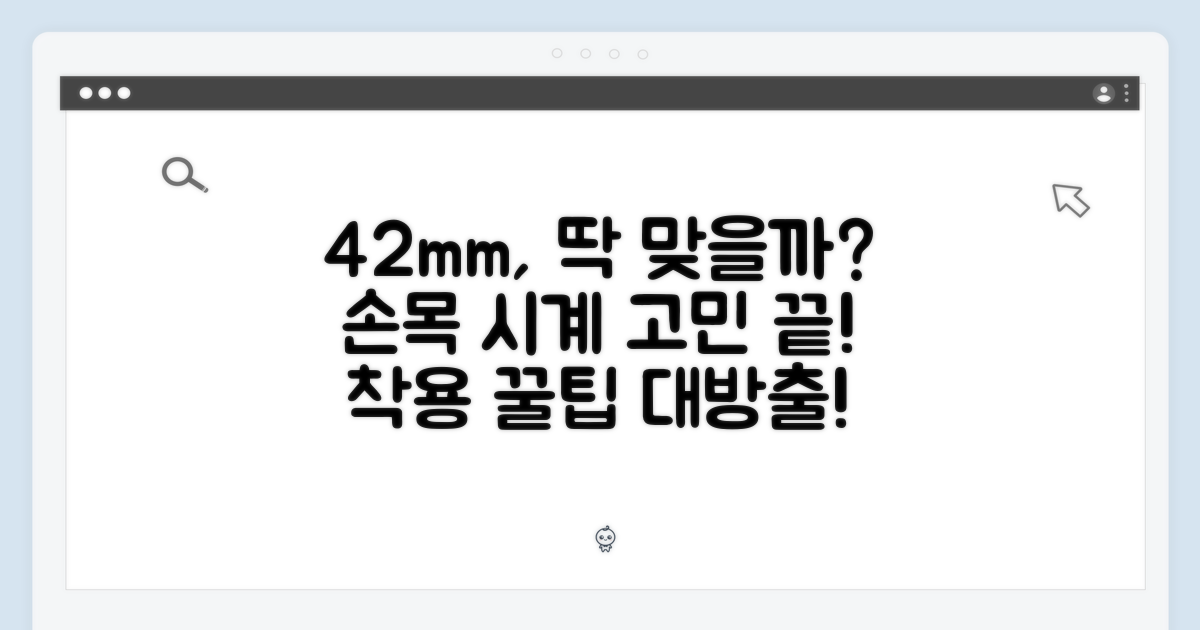 42mm, 손목에 맞을까?