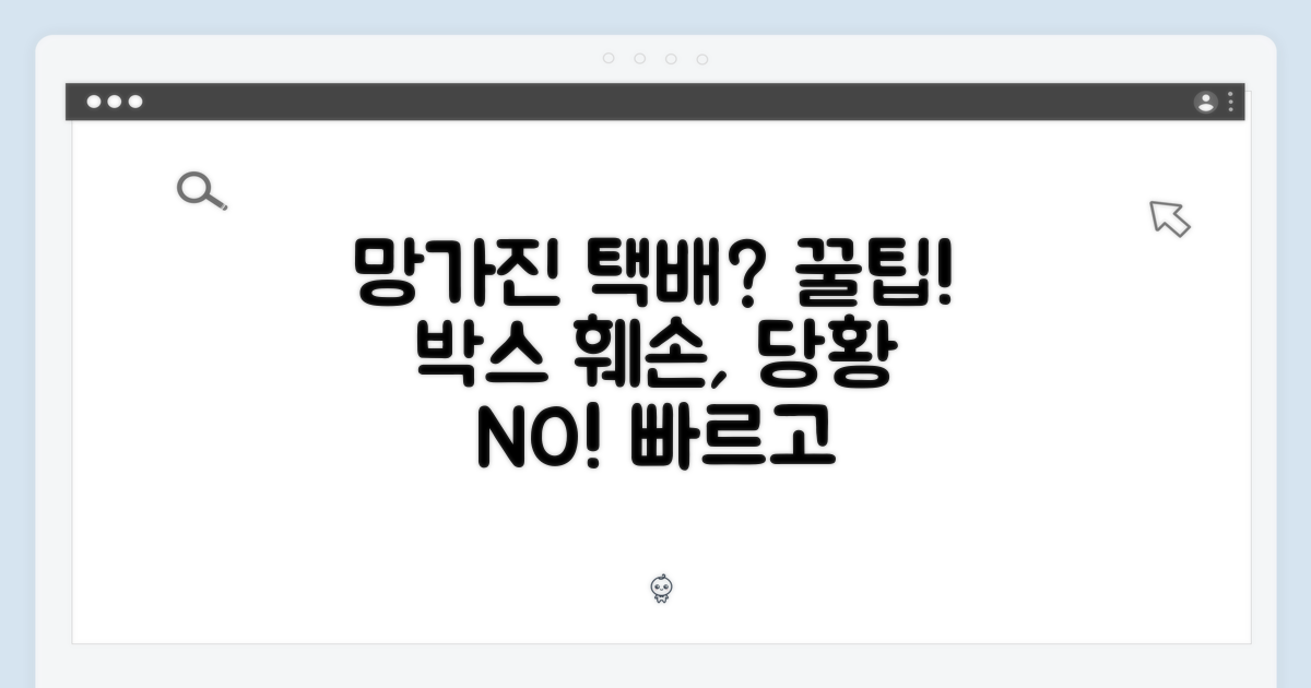 훼손된 박스, 대처법