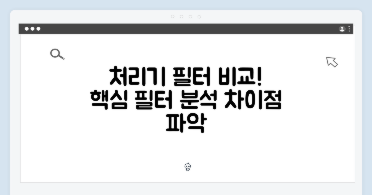 다른 처리기 필터와 비교