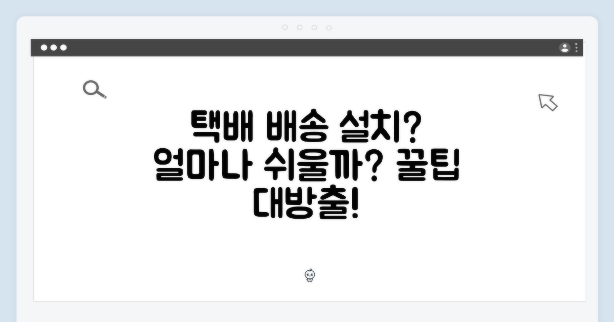 택배 배송, 설치는 얼마나 쉬울까?