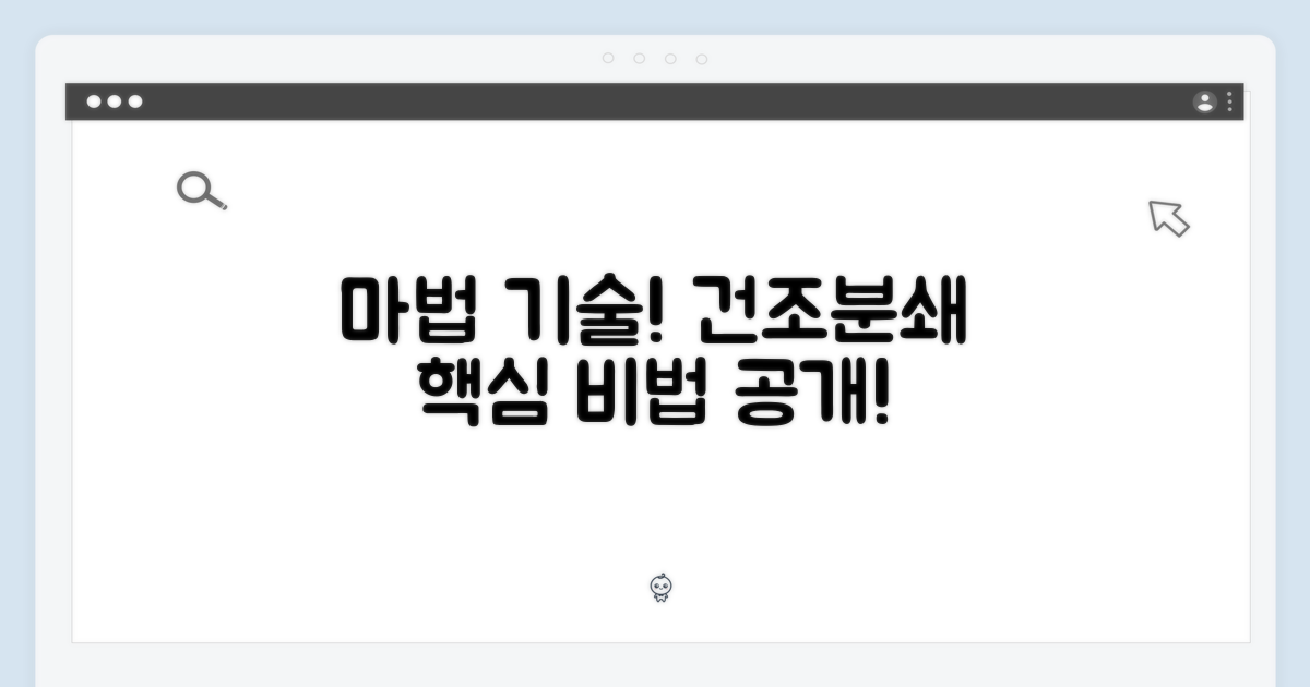 마법 같은 기술: 건조분쇄