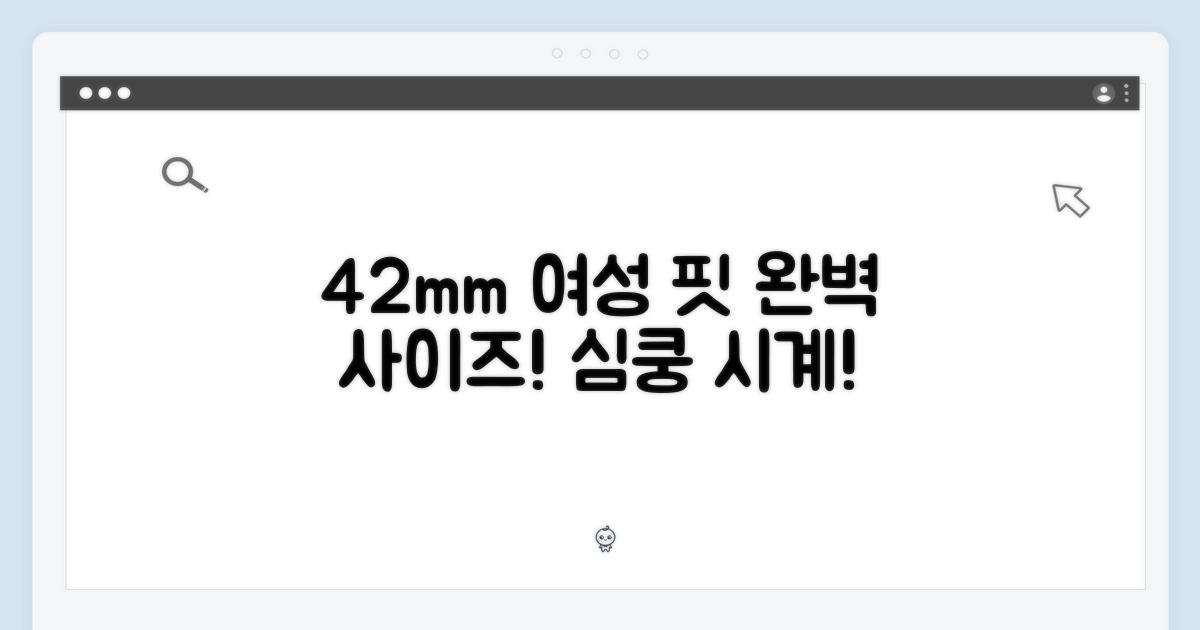 42mm: 여성에게 완벽한 핏