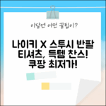 나이키 x 스투시 반팔 티셔츠, 이건 못 참지!