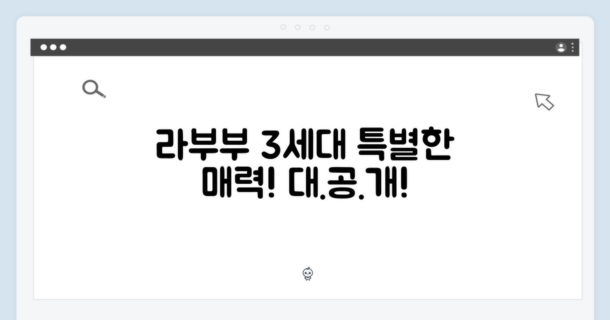 라부부 3세대, 특별한 매력 공개!