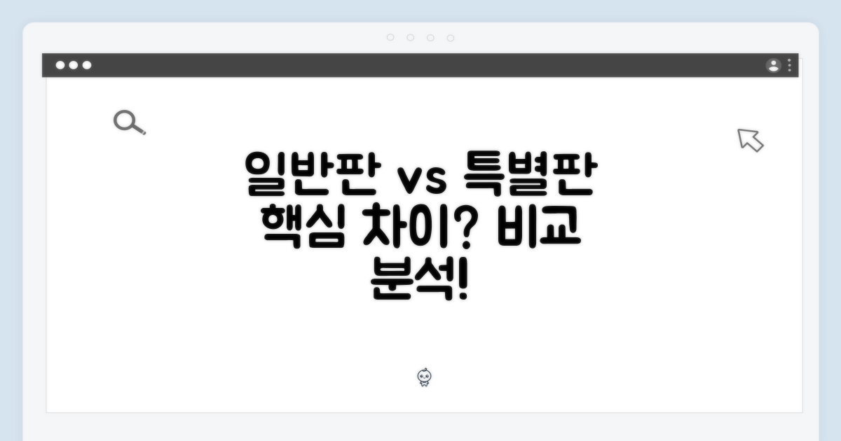 일반판 vs 특별판: 차이점 탐구