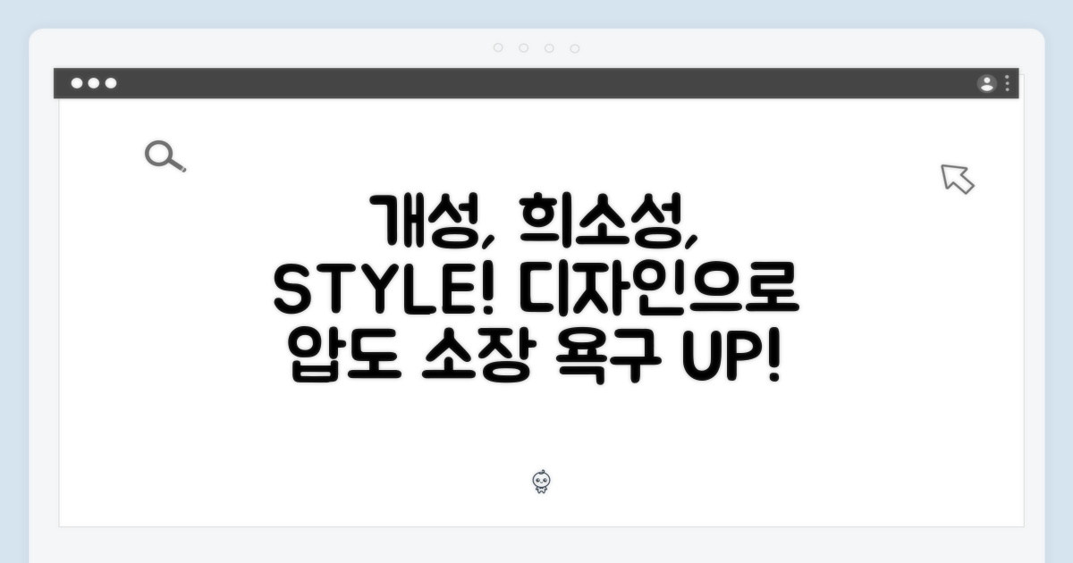 개성 만점 디자인, 희소성, 그리고 스타일