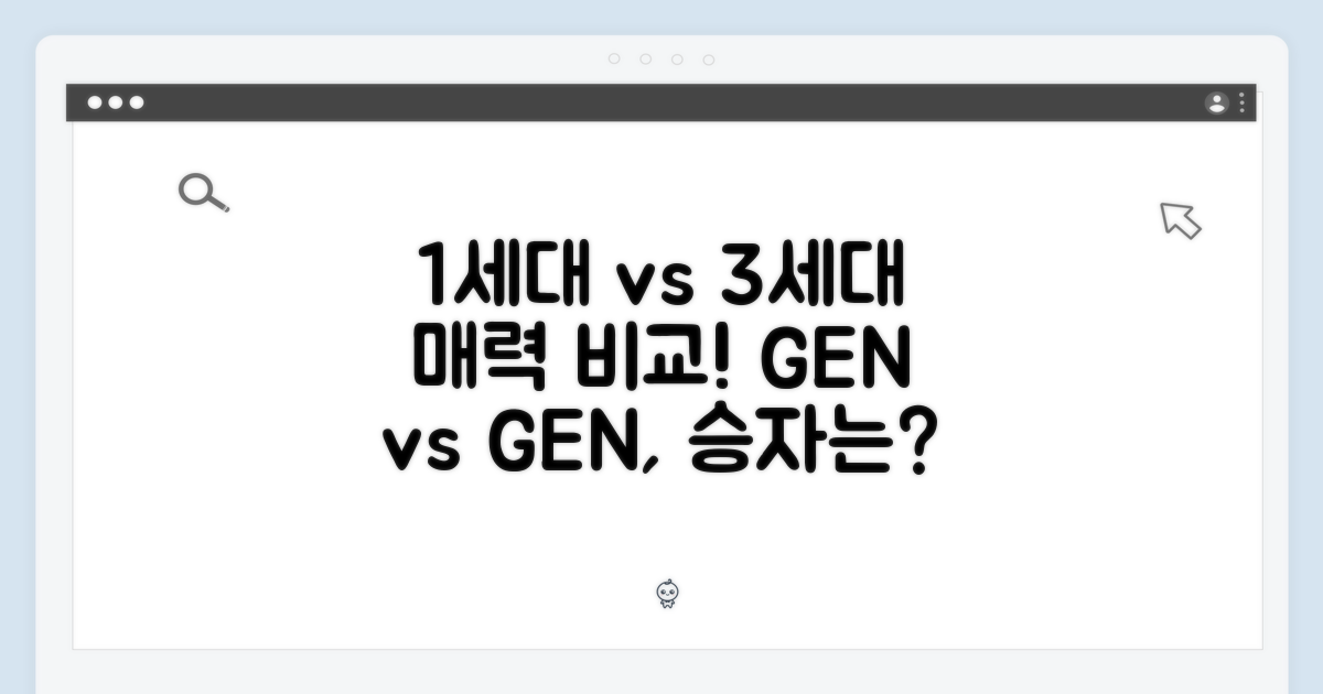 1세대 vs 3세대: 매력 비교