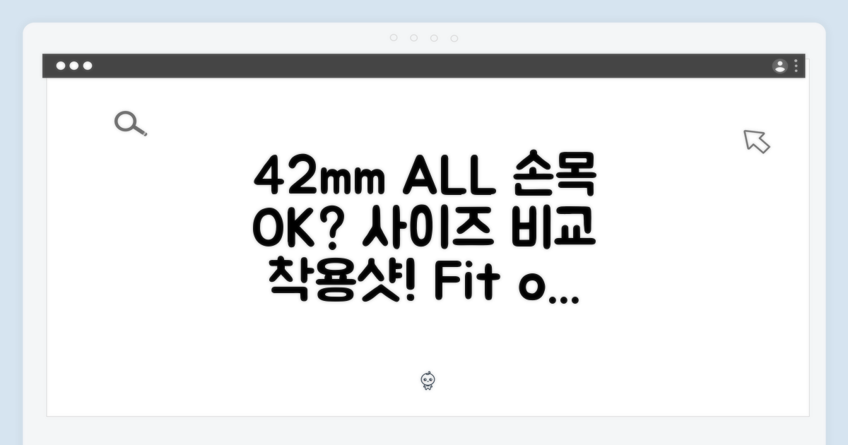 42mm: 다양한 손목에 어울릴까?