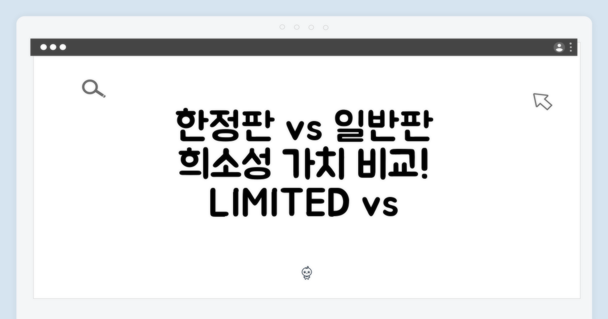 한정판 vs 일반판, 희소성
