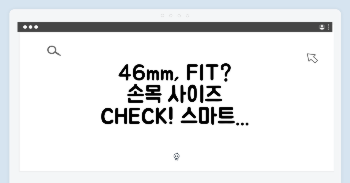 46mm, 손목에 잘 맞을까?