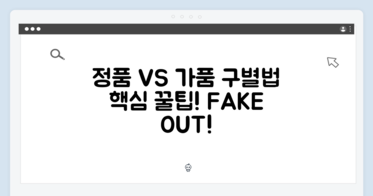 진품, 가품 구별법