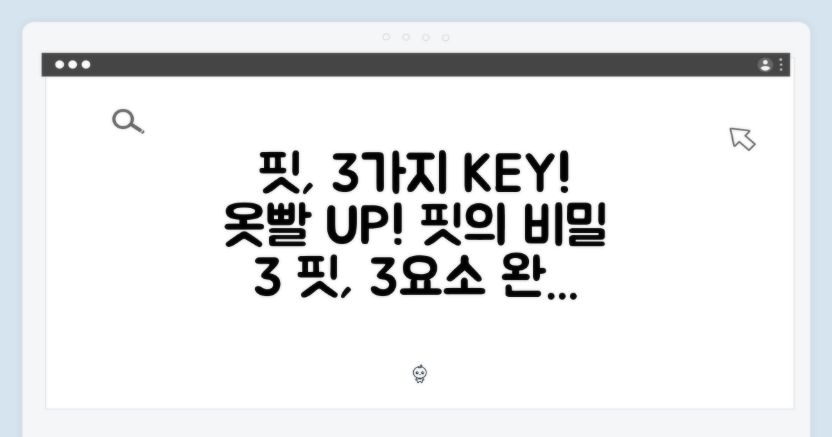 핏을 결정하는 3가지 요소