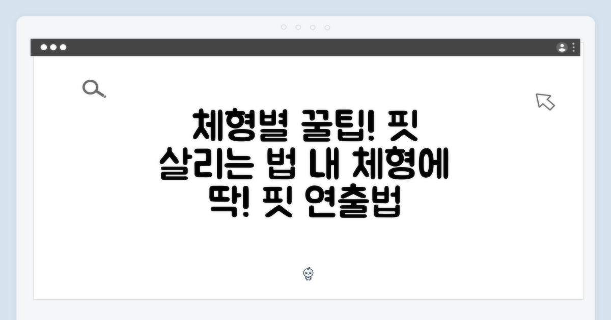 체형별 완벽 핏 연출법