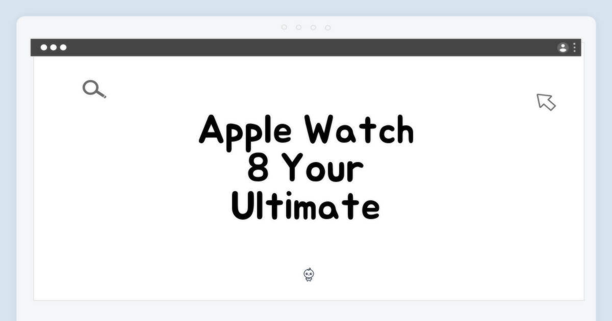 Apple Watch 8의 활용법