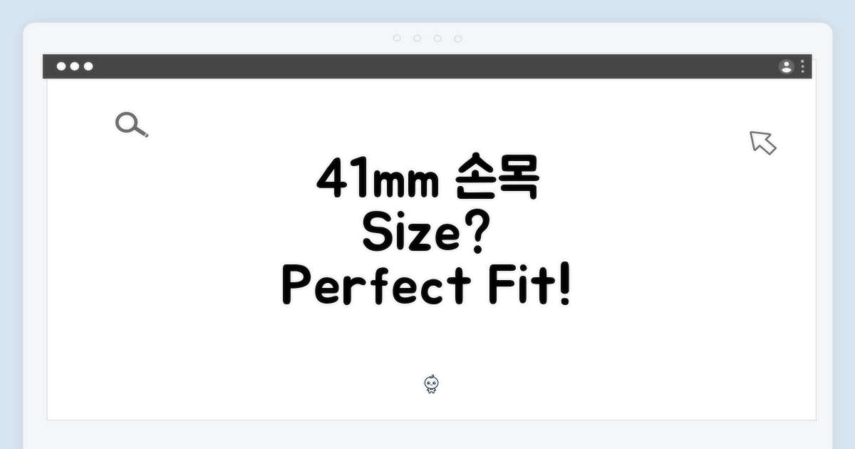 41mm, 어떤 손목에 어울릴까?