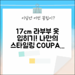 17cm 라부부 인형 옷 입히기! 나만의 스타일링, 어때요?