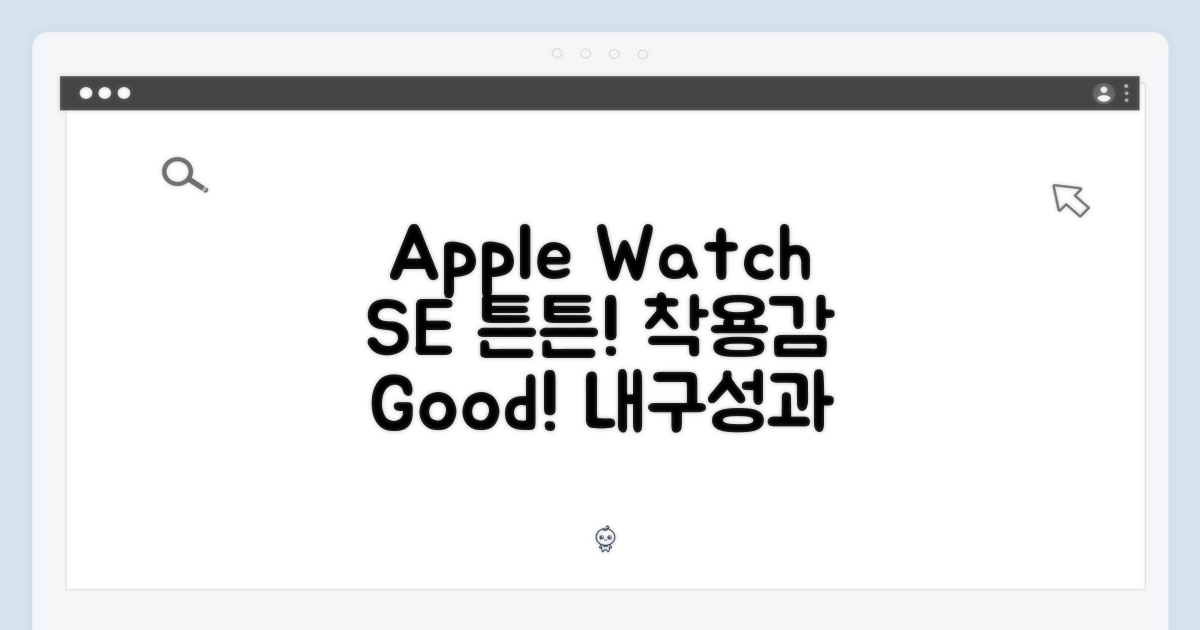 Apple Watch SE, 든든한 내구성과 편안한 착용감