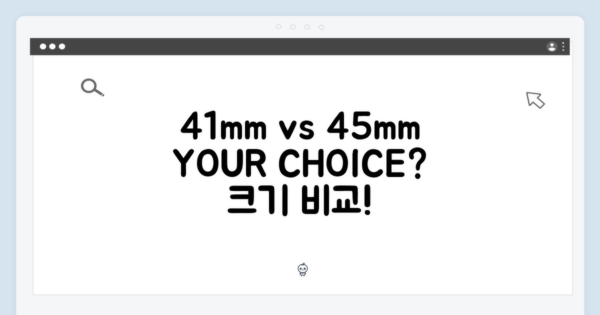 41mm vs 45mm, 당신의 선택은?