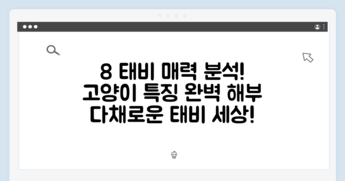 다채로운 매력! 8종 태비 특징 분석