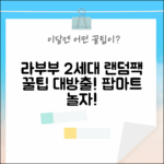 팝마트 라부부 2세대, 나랑 같이 놀자! 랜덤팩 완벽 가이드