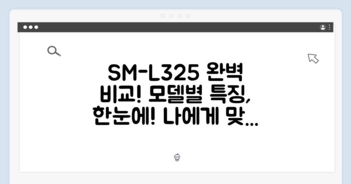 SM-L325, 모델별 차이