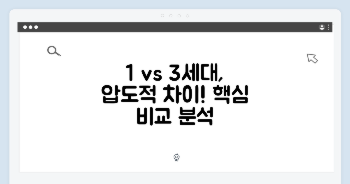 1세대와 3세대 비교
