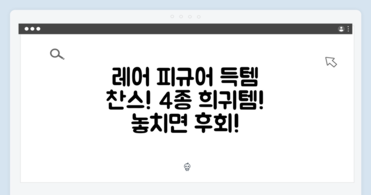✨ 4가지 레어 피규어의 기회!