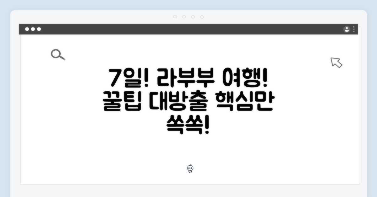 7일간의 라부부 여정