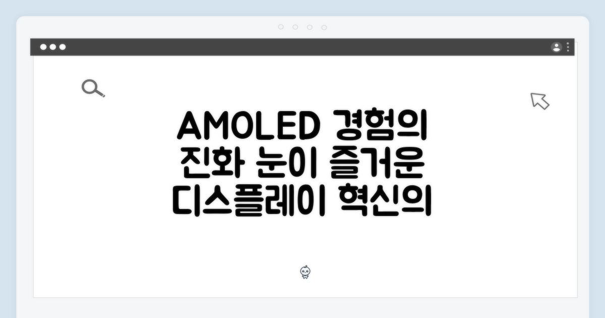 아몰레드, 시각적 경험의 진화