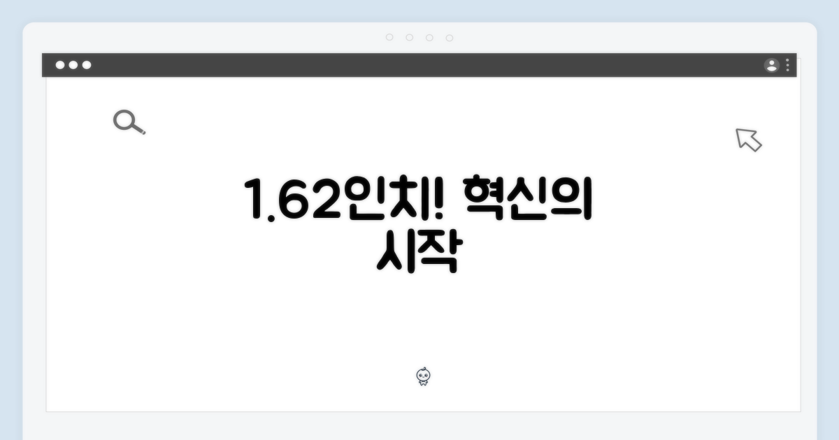1.62인치, 혁신의 시작