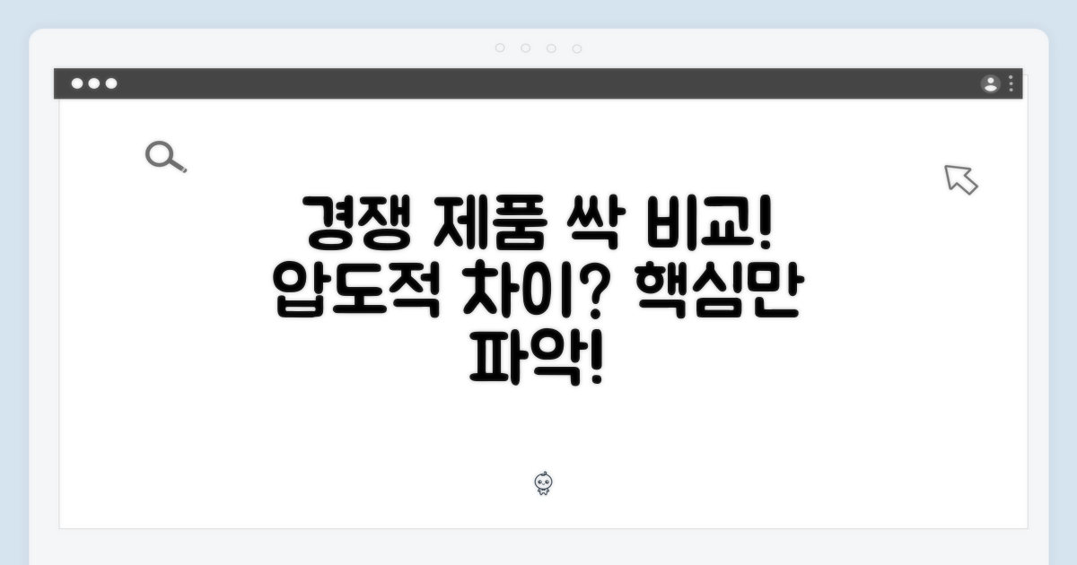 경쟁 제품 비교