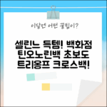 ✨국내백화점 셀린느 틴/오노린백! 초보도 트리옹프 캔버스 크로스백 득템!