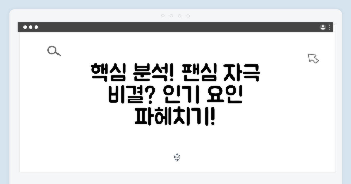 팬심 자극, 인기 요인 심층 분석
