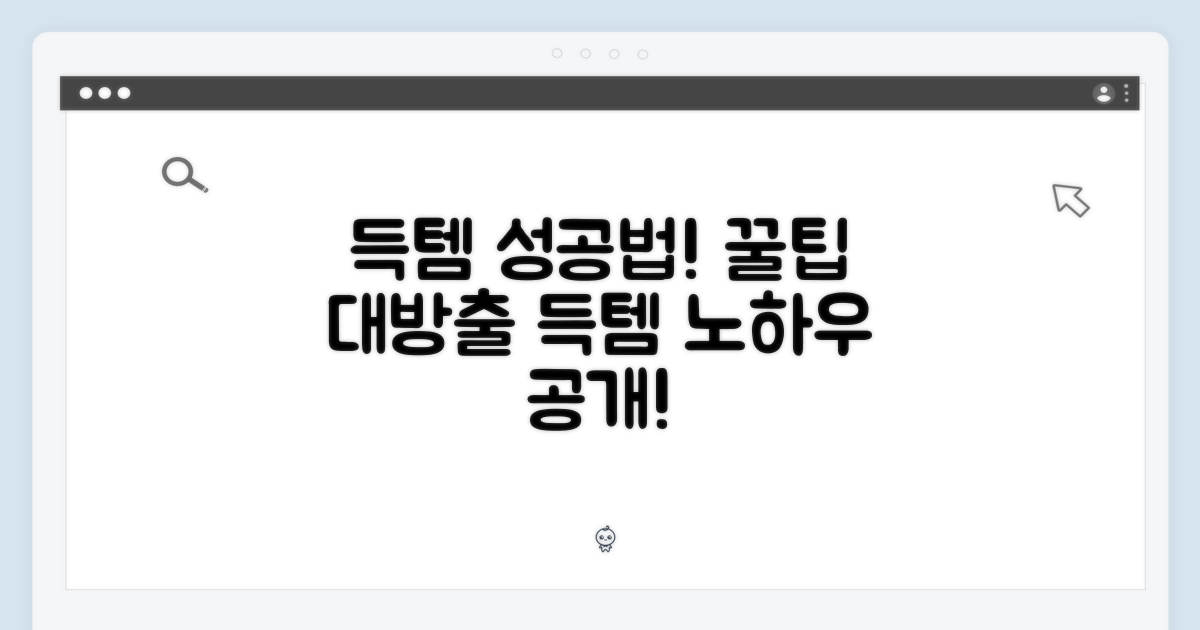 득템, 어떻게 성공할까?
