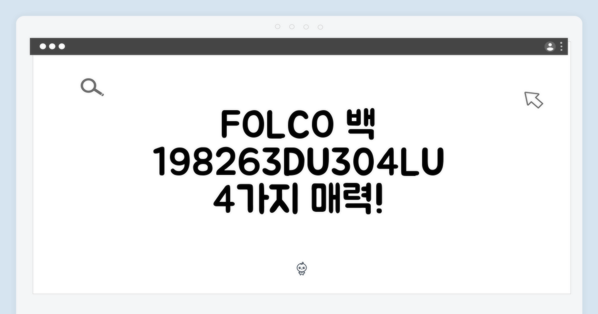 FOLCO 백: 198263DU304LU, 4가지 매력 탐구