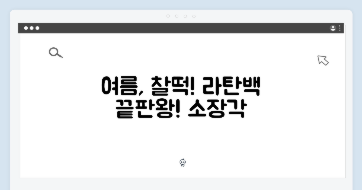 라탄백, 당신의 여름을 책임져!