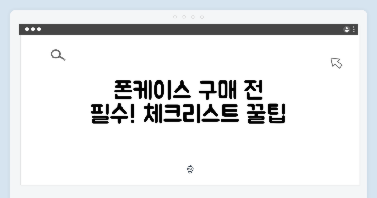 구매 전 체크리스트: 보호 케이스
