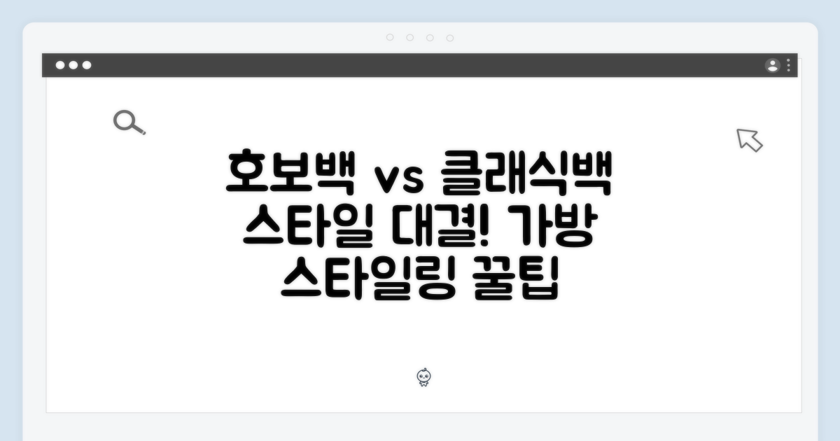 호보백 vs 클래식, 스타일 연출