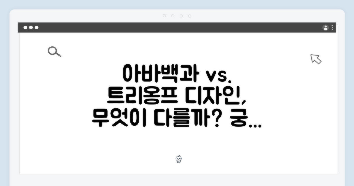 아바백과 트리옹프, 디자인 비교