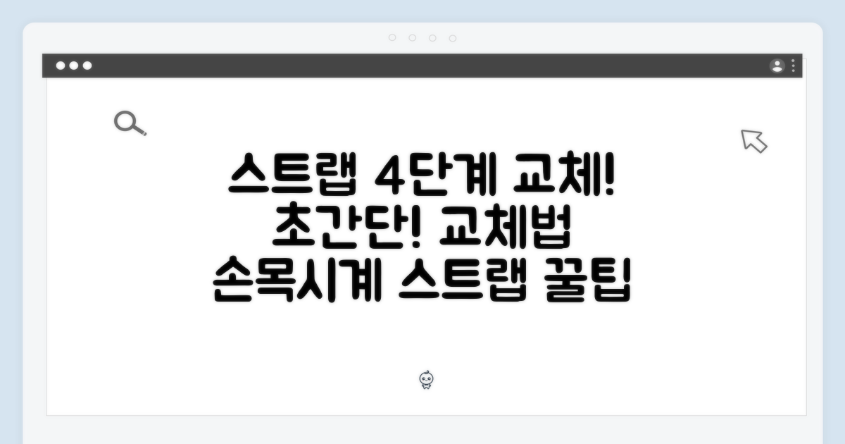 간편 교체: 4단계 스트랩 가이드