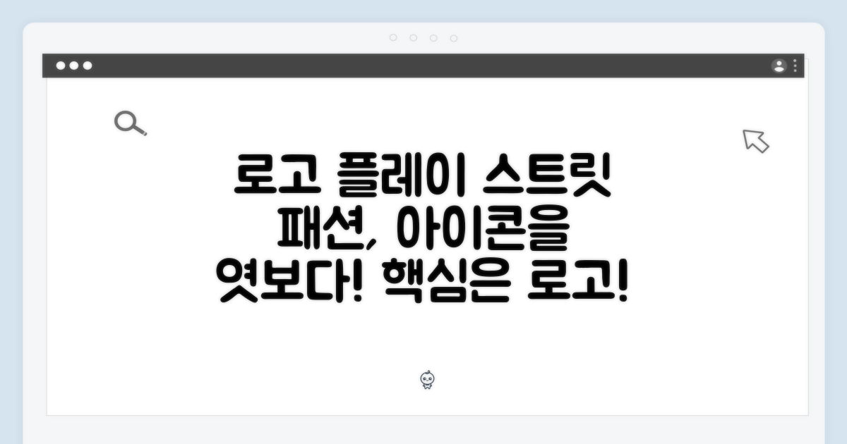 스트릿 패션의 아이콘: 로고 플레이