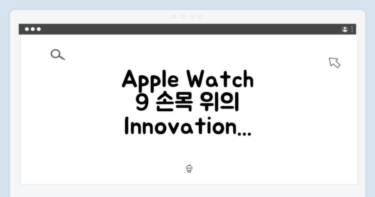 Apple Watch Series 9 (41mm, GPS): 손목 위의 혁신
