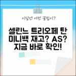 셀린느 트리오페, 탄 미니백 국내 재고 & 백화점 AS?