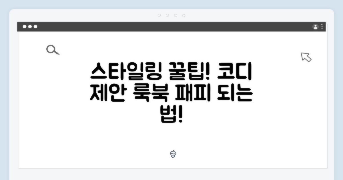 스타일링 제안 및 코디