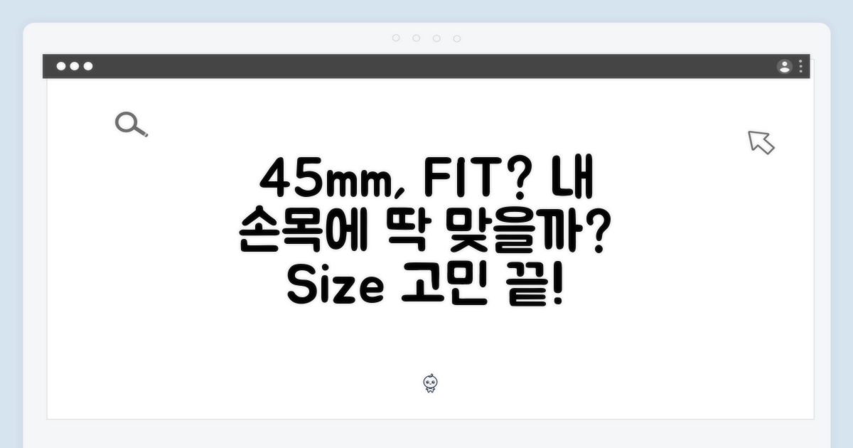 45mm, 나에게 맞는 크기일까?