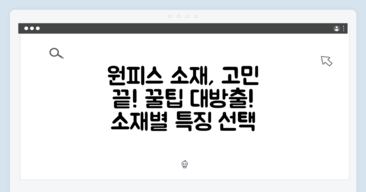 원피스 소재, 무엇을 고를까?