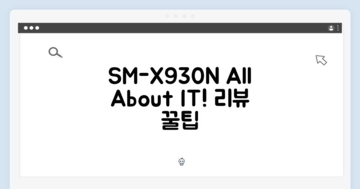 SM-X930N, 제대로 파악해요!