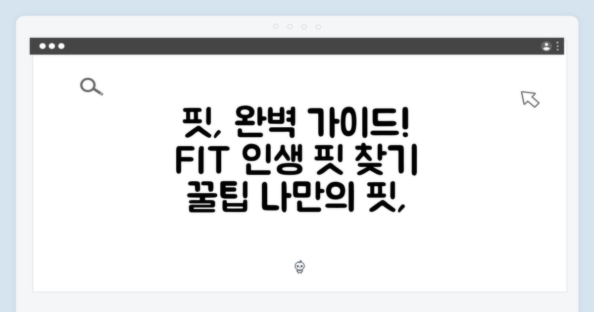 완벽한 핏, 어떻게 찾을까?